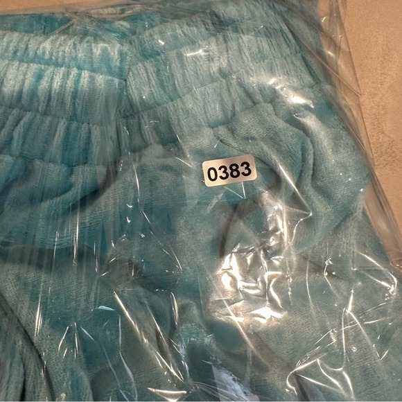 NWT GENERATION LOVE Scuba Blue Ivy Velvet Joggers XS - Picture 7 of 9